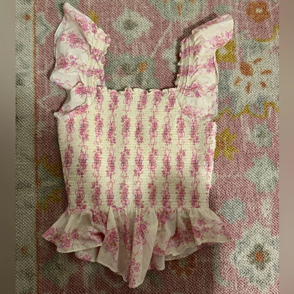 LoveShackFancy Ruffle Blouse - Picture 2 of 4